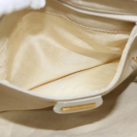 GUCCI Flora Shoulder Bag Canvas Beige Gold 004 92 0230 Auth 148945 - Picture 12 of 16